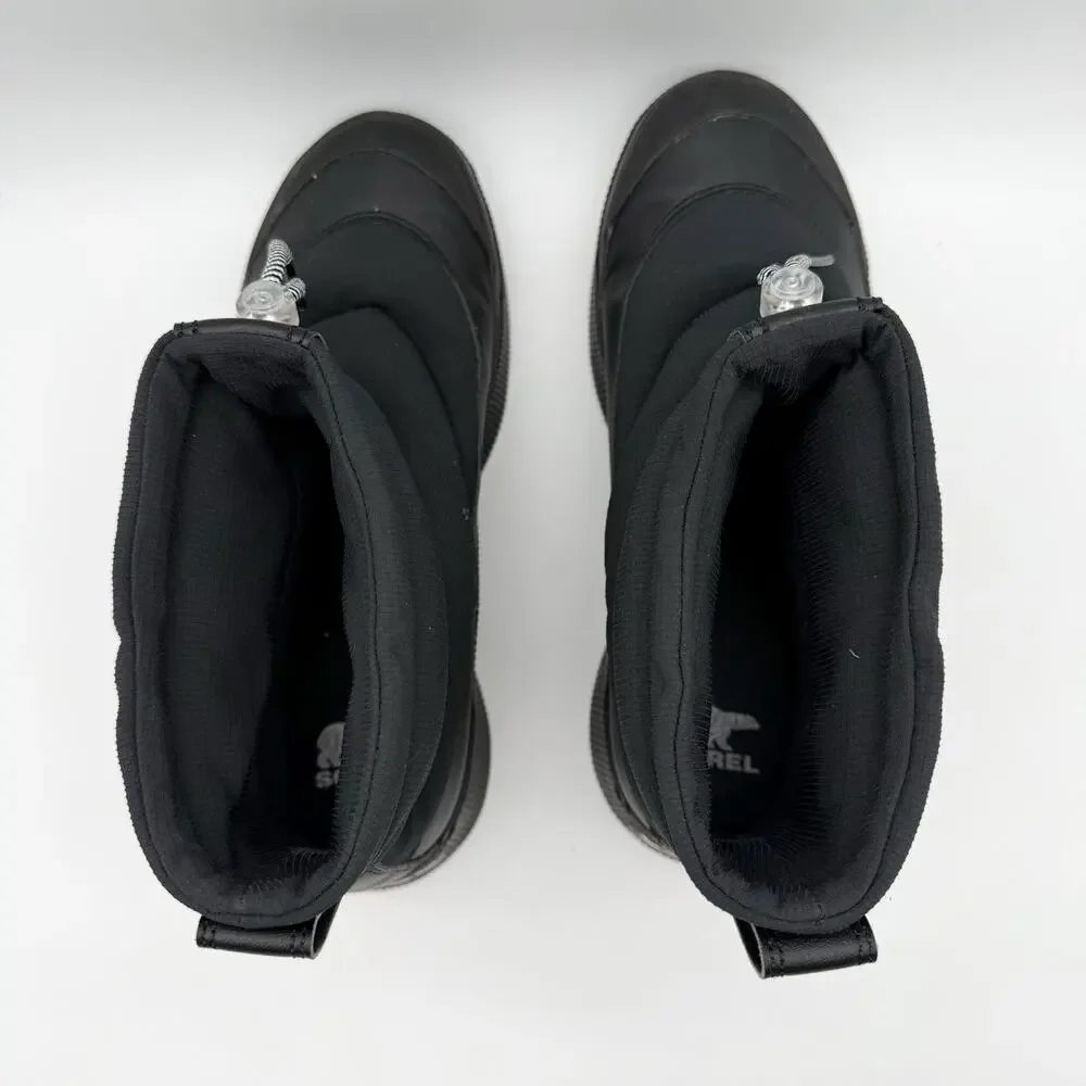 SOREL Womens Out N About IV Puffy Bootie US 9 Black Waterproof Insulated GUC